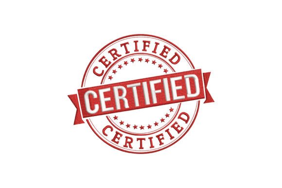 Certified Stamp: A Subtle Touch for Real Embroidery Projects