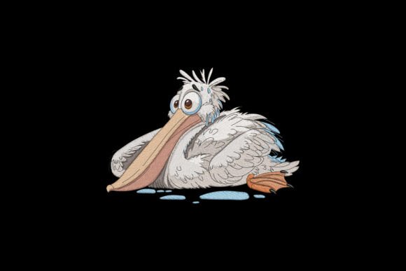 Cute Pelican: A Seasonal Embroidery Staple