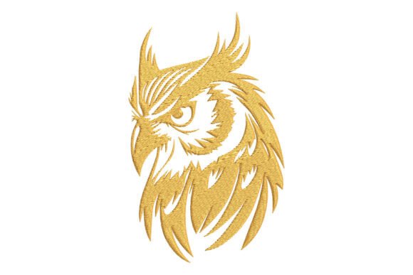 Elegant Owl Bird: A Seasonal Embroidery Gem
