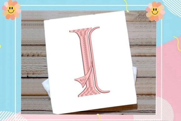 Initial I Elegant Vintage Monogram: A Designer’s In-Depth Review for Boutique Sweatshirt Embellishment