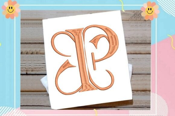 Initial P Elegant Vintage Monogram: A Seasonal Embroidery Staple