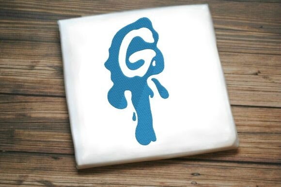 Paint Splash Uppercase Monogram G: A Bold Seasonal Statement